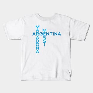 Maradona Argentina Messi Kids T-Shirt